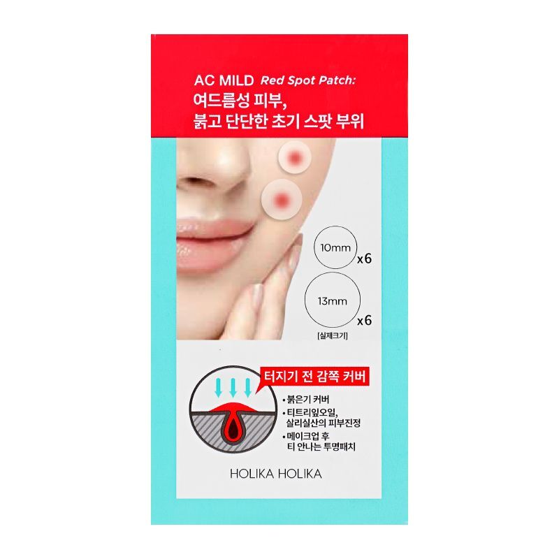 Holika Holika AC MILD Red Spot Patch – spuogų pleistriukai